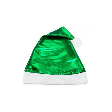 Gorro Navidad Verde Metalizado